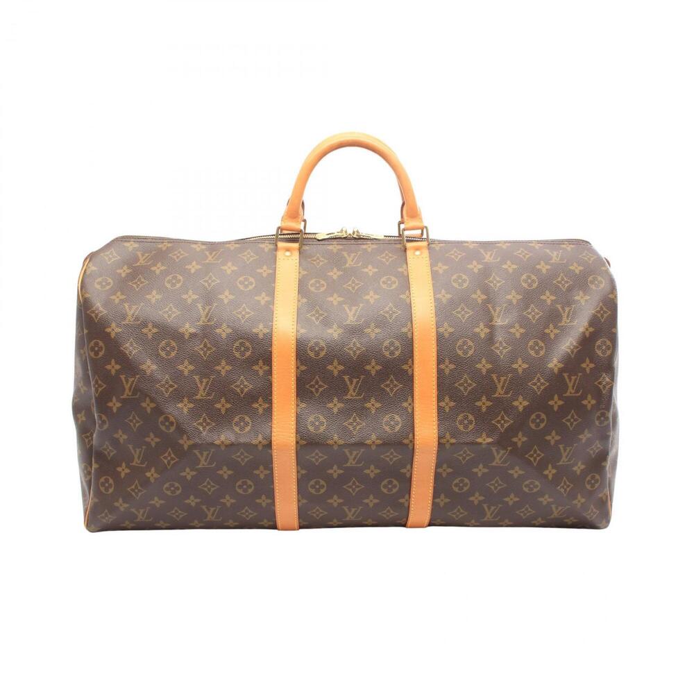 Louis Vuitton Keepall 60 Boston Bag Handbag, Coated Canvas and Leather, Monog...